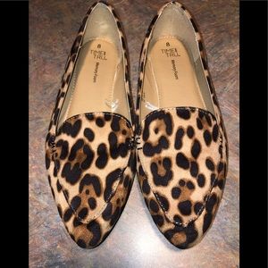 Leopard print flats